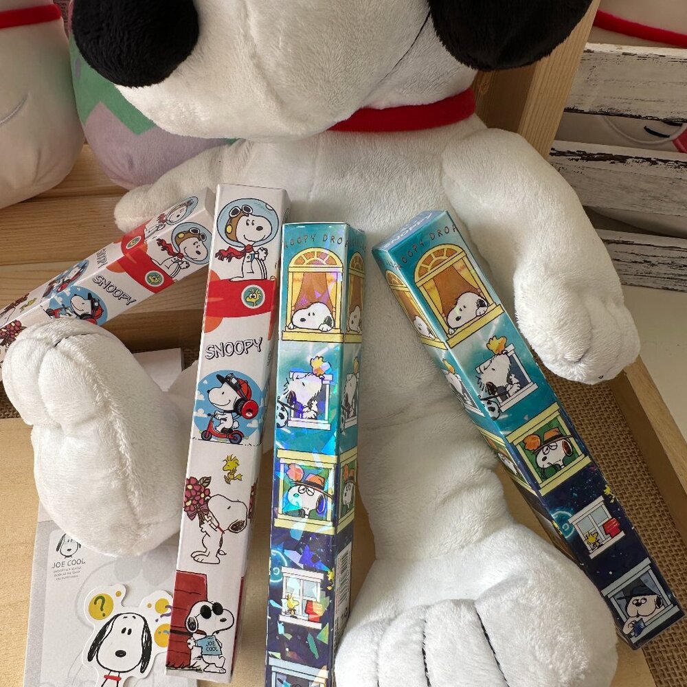 Snoopy Mystery Ball point Pen set of 2 with Sticky Note pad